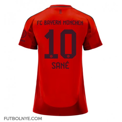 Camiseta Bayern Munich Leroy Sane #10 Primera Equipación para mujer 2024-25 manga corta